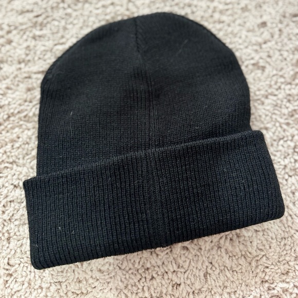 PINK Victoria's Secret Classic Black Beanie - Picture 2 of 3